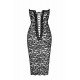 Сукня Noir Handmade F301 Catalyst lace up midi dress - 3XL