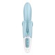 Вибратор-кролик Satisfyer Touch Me Blue, двойной отросток, 3 мощных мотора