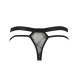 Чоловічі прозорі стринги Passion 029 THONG COLLIN XXL/XXXL Black, сітка