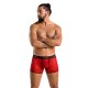 Мужские прозрачные боксеры Passion 046 SHORT PARKER S/M Red, сетка, под леопард