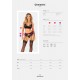 Комплект Obsessive Chemeris 3-pcs set M/L, стринги, пояс для чулок, бюстгальтер