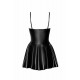 Платье Noir Handmade F308 Dreamer wetlook corset mini dress with front zipper - XL