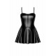 Сукня Noir Handmade F308 Dreamer wetlook corset mini dress with front zipper - XL