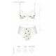 Эротический комплект с рисунком Passion LOVELIA BIKINI S/M, white