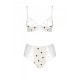 Эротический комплект с рисунком Passion LOVELIA BIKINI S/M, white