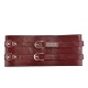 Кожаный пояс для бондажа Liebe Seele Wine Red Waist Cuff L Size