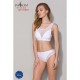 Топ с прозрачной вставкой Passion PS002 TOP XL, white