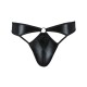 Мужские стринги Passion 033 THONG PAUL L/XL Black, под латекс