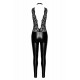 Комбинезон Noir Handmade F298 Libido Deep-V catsuit with collar and pearl chain - XL