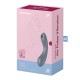 Вакуумний стимулятор з вібрацією Satisfyer Curvy Trinity 1 Bluegrey, іграшка 3в1