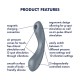 Вакуумный стимулятор с вибрацией Satisfyer Curvy Trinity 1 Bluegrey, игрушка 3в1