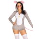 Комбінезон-костюм миші Leg Avenue Comfy Mouse L, з капюшоном