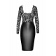 Платье Noir Handmade F295 Euphoria lace and wetlook midi dress - M