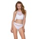 Спортивный топ с прозрачной вставкой Passion PS006 TOP XL, white