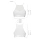 Спортивный топ с прозрачной вставкой Passion PS006 TOP XL, white