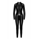 Комбінезон Noir Handmade F319 Caged wetlook catsuit with zippers and ring - XL