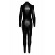 Комбінезон Noir Handmade F319 Caged wetlook catsuit with zippers and ring - XL