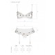 Сексуальний комплект з поясом для панчіх Passion LOVELIA SET S/M, white