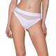 Трусики з прозорою вставкою Passion PS006 PANTIES M, white