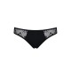 Трусики-слипы с кружевной сеточкой Passion DINA THONG XXL/XXXL, black