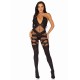 Бодістокінг Leg Avenue Illusion halter bodystocking One size Black, доступ