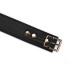 Ошейник с поводком Liebe Seele Black Organosilicon Collar with Leash, экокожа