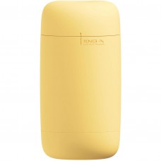 Мастурбатор TENGA PUFFY Custard Yellow, ультрамягкий материал, многоразовый, сквозной