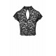 Топ Noir Handmade F303 Essence lace top with high collar - XL