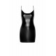 Сукня Noir Handmade F307 Mirage wetlook mini dress with jewelry rhinestone chain - S