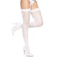 Чулки-сетка со швом сзади Leg Avenue Butterfly back seam thigh highs One size White