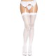 Чулки-сетка со швом сзади Leg Avenue Butterfly back seam thigh highs One size White