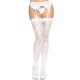 Панчохи-сітка зі швом ззаду Leg Avenue Butterfly back seam thigh highs One size White