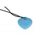Мини-вибратор «Сердечко» FairyGasm PleasureStone blue, 9 режимов, на шнурке