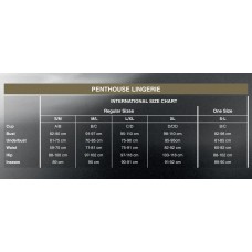 Бэби-долл с ажурным браллетом и высоким разрезом Penthouse - Sweet Beast White M/L