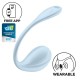 Виброяйцо Satisfyer Smooth Petal Connect App Light Blue