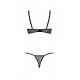 Комплект MARINA SET WITH OPEN BRA black L/XL - Passion