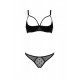 Комплект MARINA SET WITH OPEN BRA black L/XL - Passion