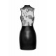 Сукня Noir Handmade F241 Short dress with powerwetlook skirt and tulle top - XXL