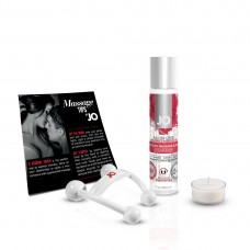 Набір для масажу JO ALL IN ONE MASSAGE GIFT SET: розігрівальний гель, масажер і свічка