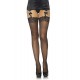 Панчохи зі швом та стразами Leg Avenue Stockings Rhinestone backseam, мереживна резинка, one size