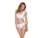 Спортивный топ из эластичного хлопка Passion PS005 TOP L, white