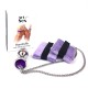 Наручники з металевою анальною пробкою Art of Sex Handcuffs with Metal Anal Plug size M Purple