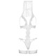 Костюм нареченої Leg Avenue G-string teddy, veil & garter One size White, з відкритими грудьми