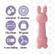 Мінівібратор FeelzToys Mister Bunny Pink з двома насадками