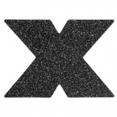 Пестіс стікіні Bijoux Indiscrets Flash Cross Black, наліпки на соски