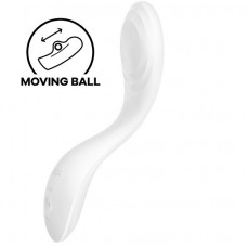 Вібратор із перлинною стимуляцією точки G Satisfyer Rrrolling Pleasure White