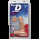 Фалоімітатор Doc Johnson The D - Super D - 6 Inch With Balls - ULTRASKYN - White, діаметр 3,8 см