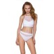 Трусики з прозорою вставкою Passion PS006 PANTIES S, white