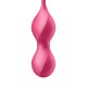 Вагинальные шарики с вибрацией Satisfyer Love Birds 2 Connect App Red