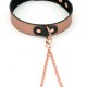 Нашийник із затискачами для сосків Liebe Seele Rose Gold Memory Collar with Nipple Clamps